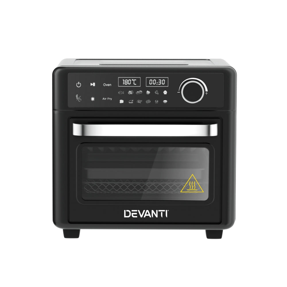 Devanti Air Fryer 15L LCD Fryers Oven-6