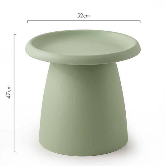 Artiss Coffee Table Round 52CM Plastic Green-1