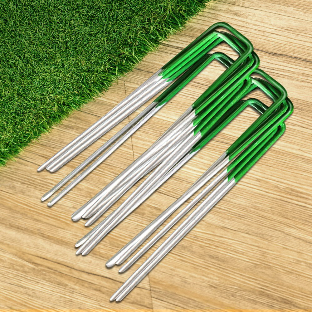 Prime Turf Artificial Grass 50pcs Synthetic Pins Fake Lawn Turf Weed Mat Pegs Joining Tape-6