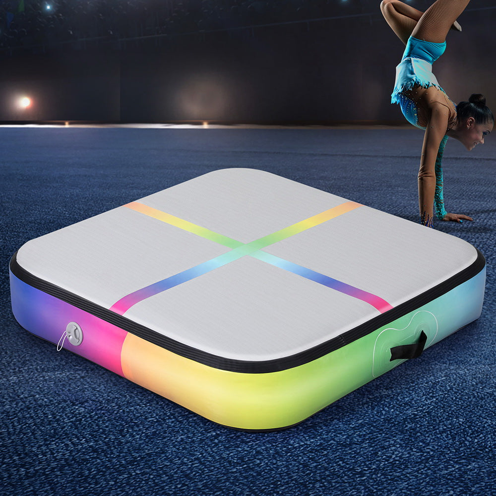 Everfit 1m Air Track Mat Inflatable Gymnastics Tumbling Mat Colourful-6