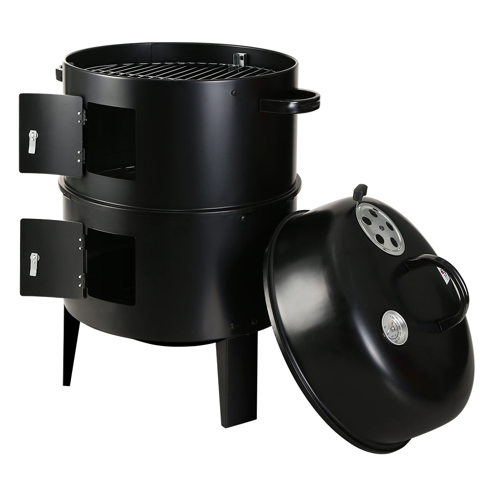 Grillz BBQ Grill 3-In-1 Charcoal Smoker-7
