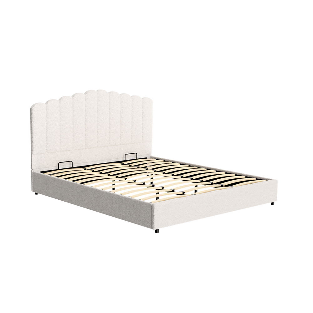Artiss Bed Frame King Size Boucle FION-6