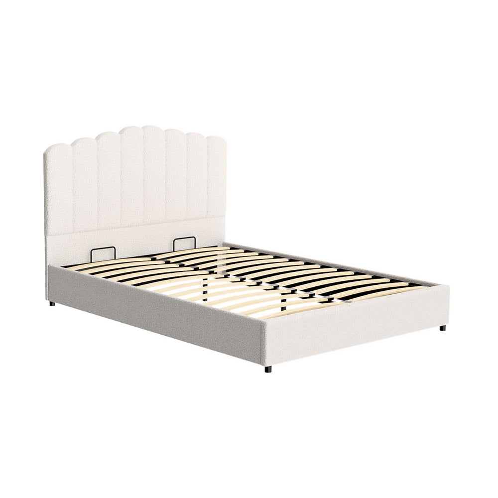 Artiss Bed Frame Queen Size Boucle FION-6
