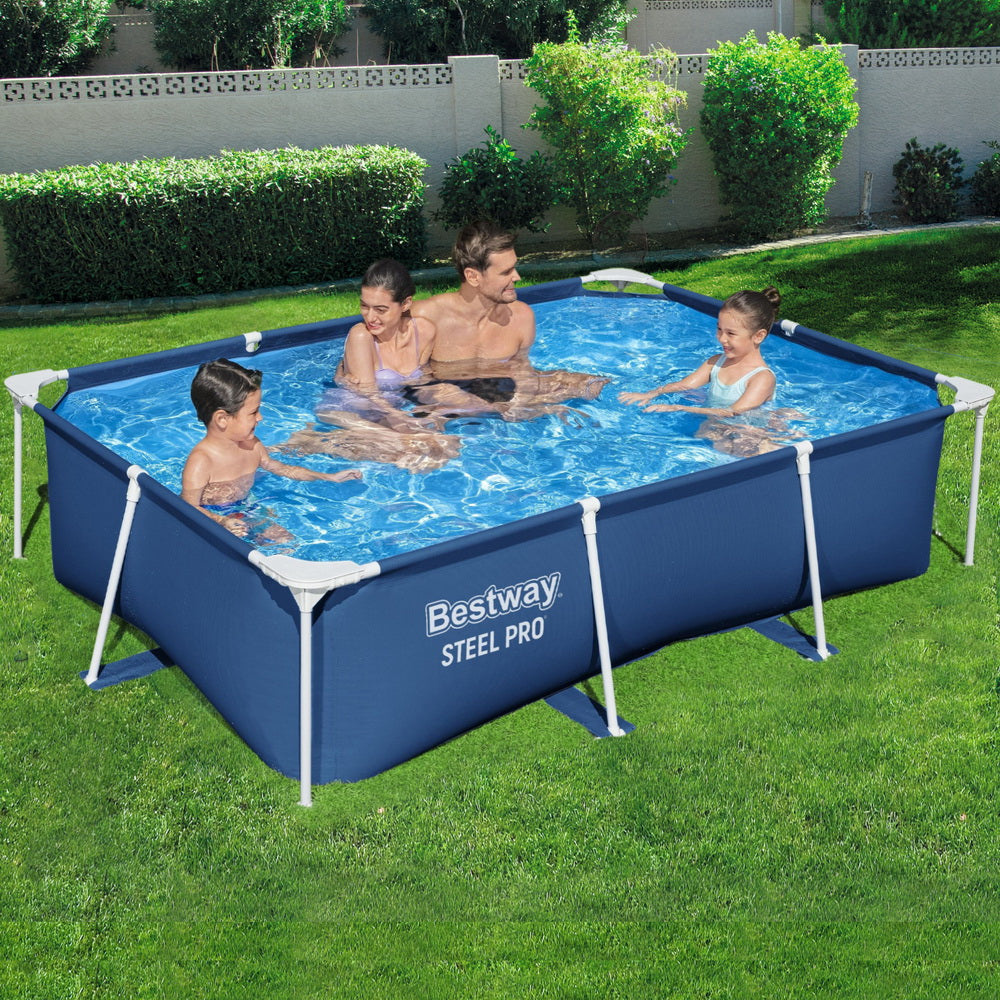 Bestway Swimming Pool 259x170x61cm Steel Frame Above Ground Pools 2300L-6