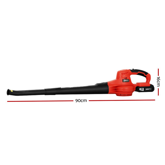Giantz 20V Cordless Leaf Blower Garden Lithium Battery Electric Nozzles 2-Speed-1