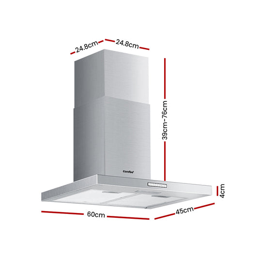 Comfee 600mm Rangehood 60cm Range Hood LED Light-1