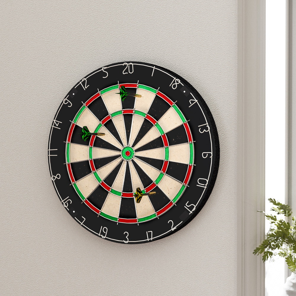 18" Dartboard Dart Board with Steel Darts Competition Party Game-6
