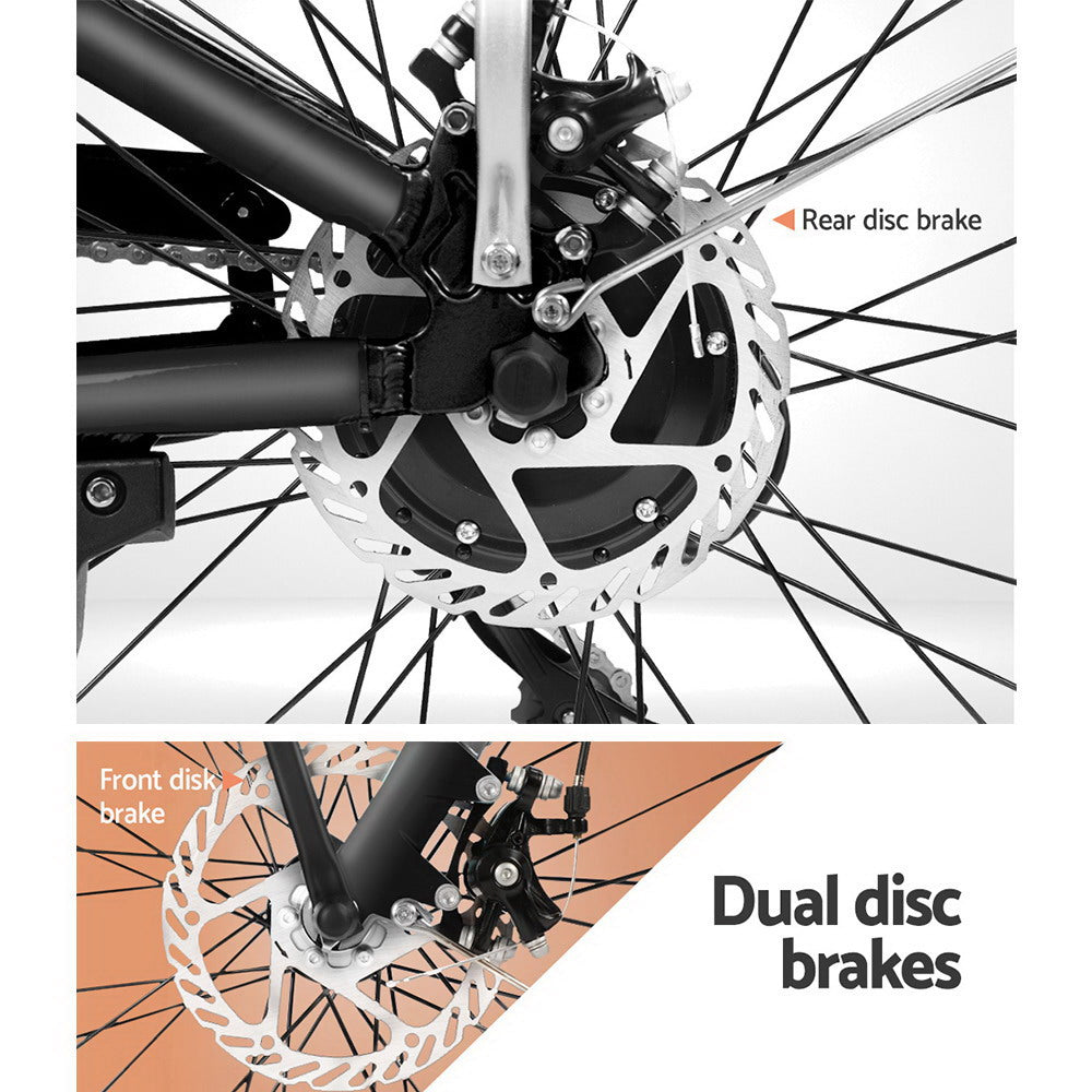 Phoenix 26 Inch Electric Bike Urban Bicycle eBike Removable Battery Black-5