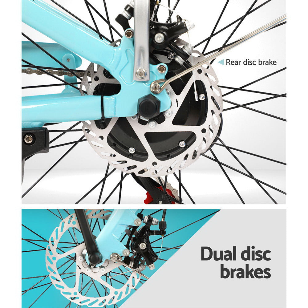 Phoenix 26 Inch Electric Bike Urban Bicycle eBike Removable Battery Blue-5