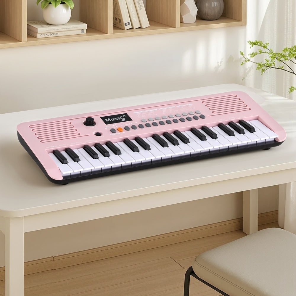 Alpha 37-Key Digital Piano Keyboard for Kids Beginners Electronic Keyboard Piano Gift Pink-6