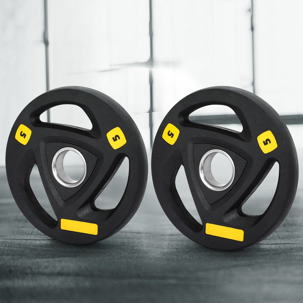 Everfit Weight Plates Olympic 5kgx2 Dumbbells Barbells Plate Weight Lifting Home-6