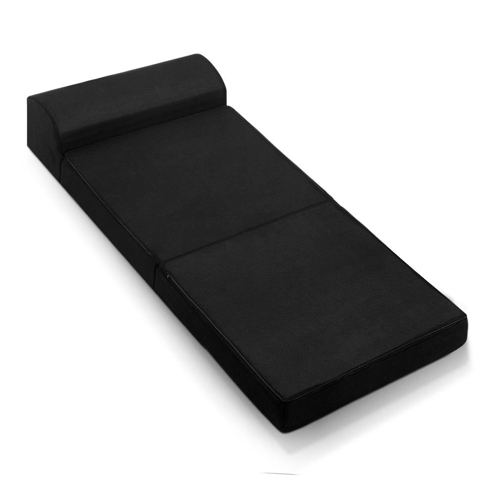 Giselle Bedding Foldable Mattress Folding Foam Bed Mat Black-7