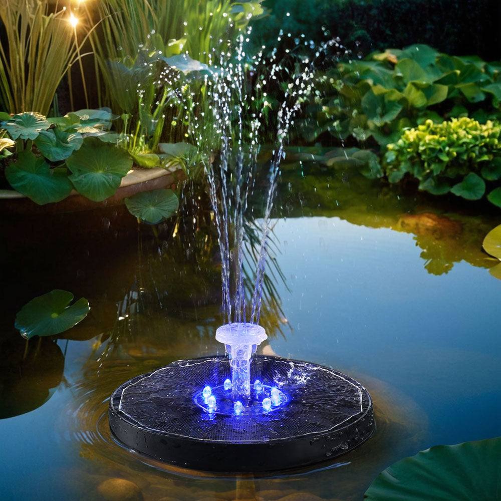 Gardeon Floating Solar Pond Water Fountain Pump Outdoor Fountains LED Light-6
