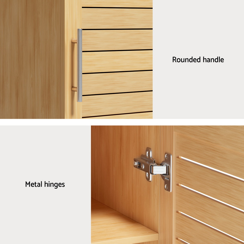 Artiss Bathroom Storage Cabinet 70cm Medicine 2 Tier Shelf Wall Mounted JILL-7