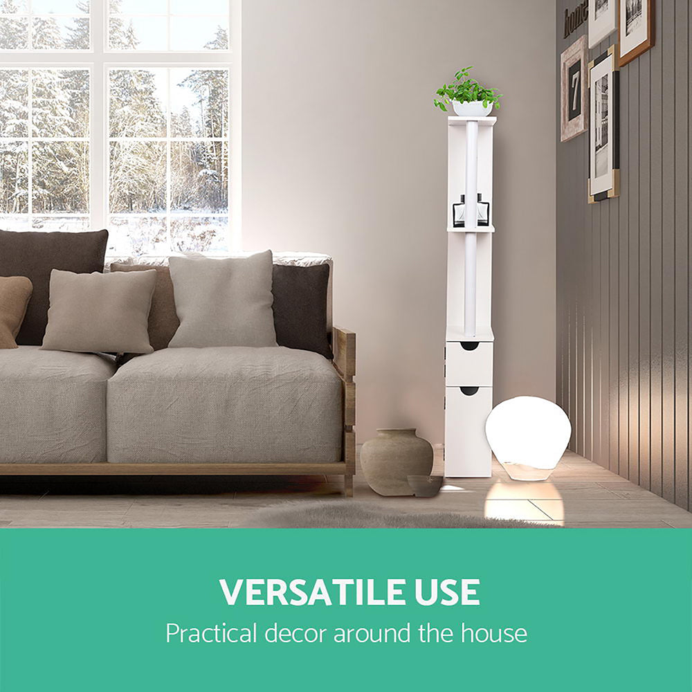 Artiss Bathroom Cabinet Storage 118cm Shelf White-7