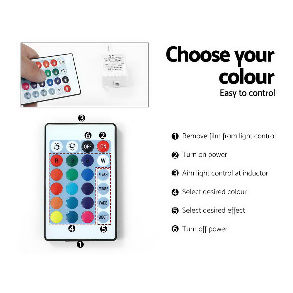 Artiss Entertainment Unit TV Cabinet LED 130cm Black Elo-7