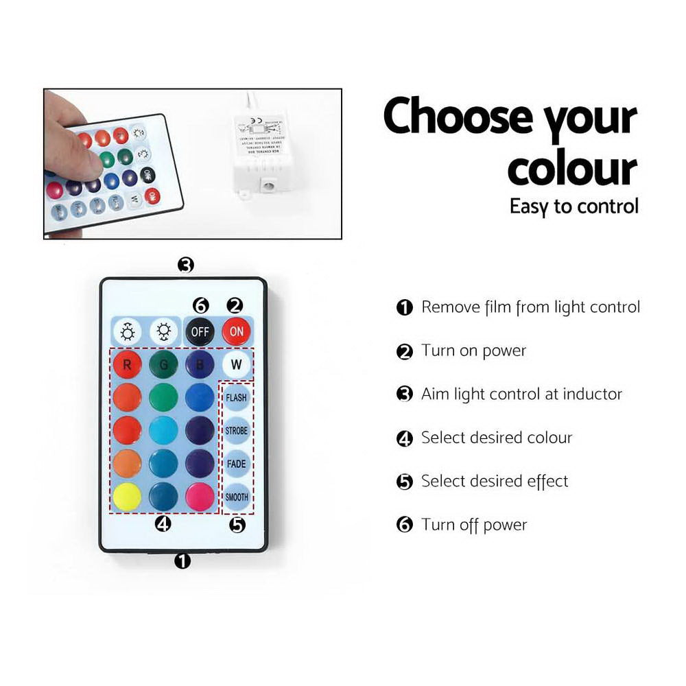 Artiss Entertainment Unit TV Cabinet LED 189cm Black Elo-7