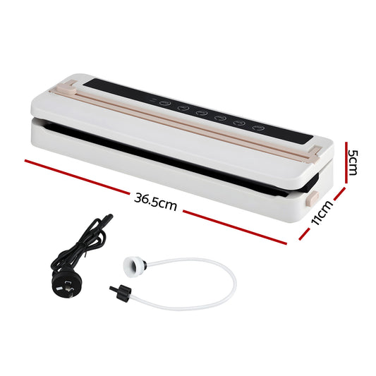 Devanti Food Vacuum Sealer Machine Fresh Storage Auto Seal Slide Cutter 6 Modes White