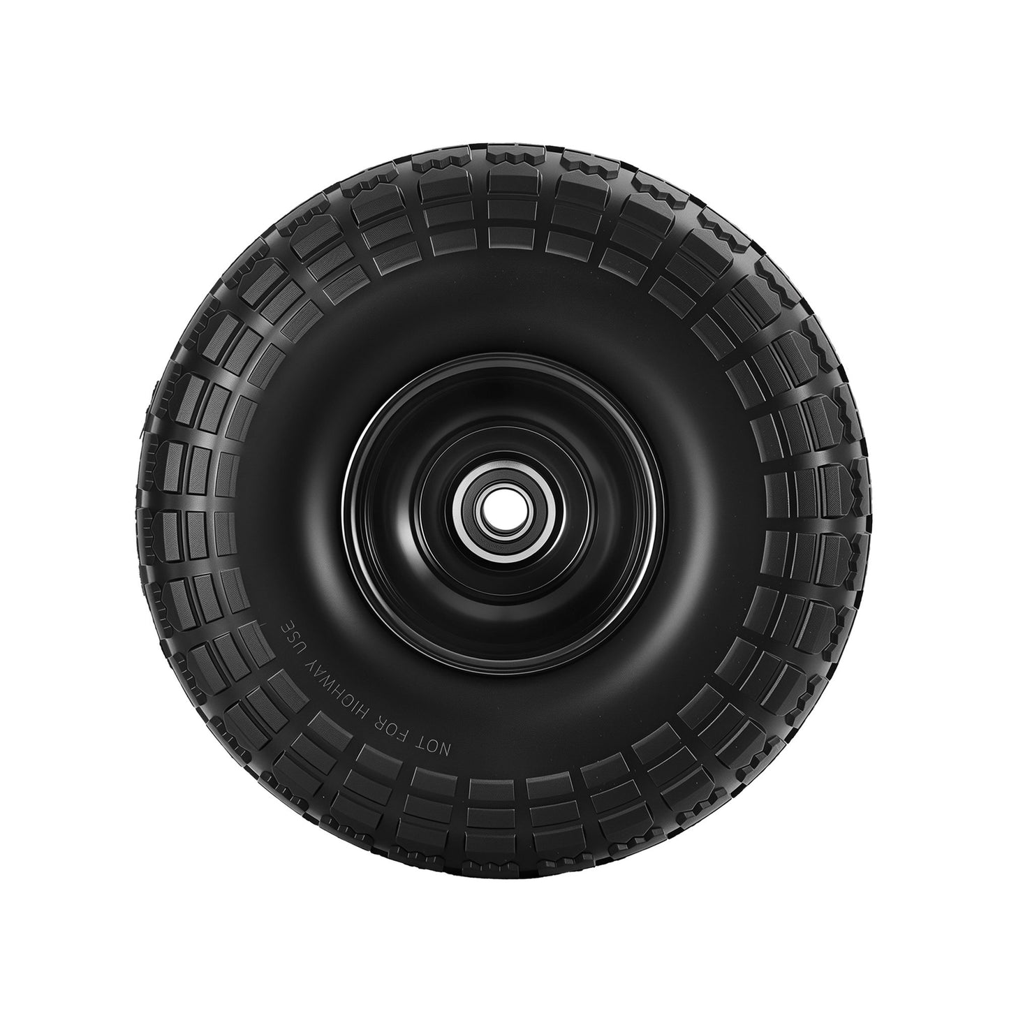 Gardeon 2pcs, 4.10/3.50-4 Tire And Wheel Flat Free, 26cm Solid Rubber Tires with 5/8 Axle Bore Hole And Double Sealed Bearings, Perfect for Wheelbarrow, Garden Cart, Wagon, Dolly-8