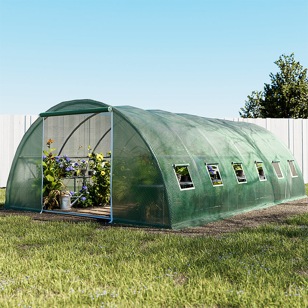 Green Fingers Greenhouse 6x4x2M Walk in Green House Tunnel Plant Garden Shed Dome-6