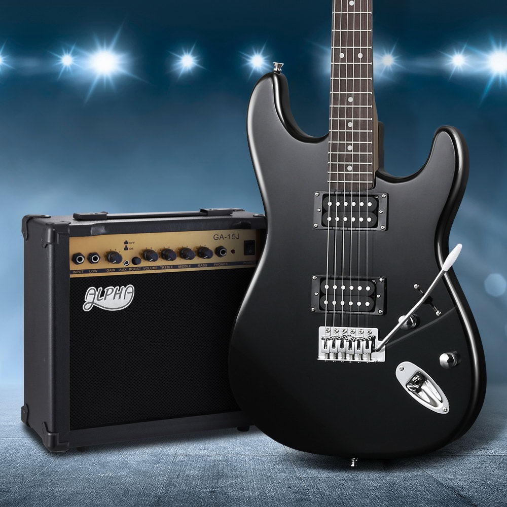 Alpha 41 Inch Electirc Guitar Humbucker Pickup Switch Amplifier Skull Pattern-7