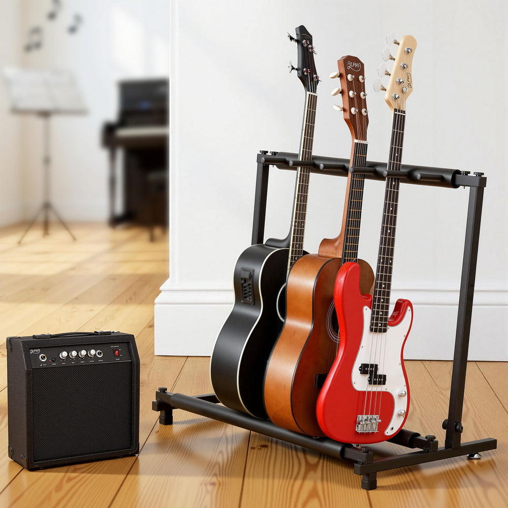 Alpha 5 Space Folding Guitar Stand Rack Holder Display-6