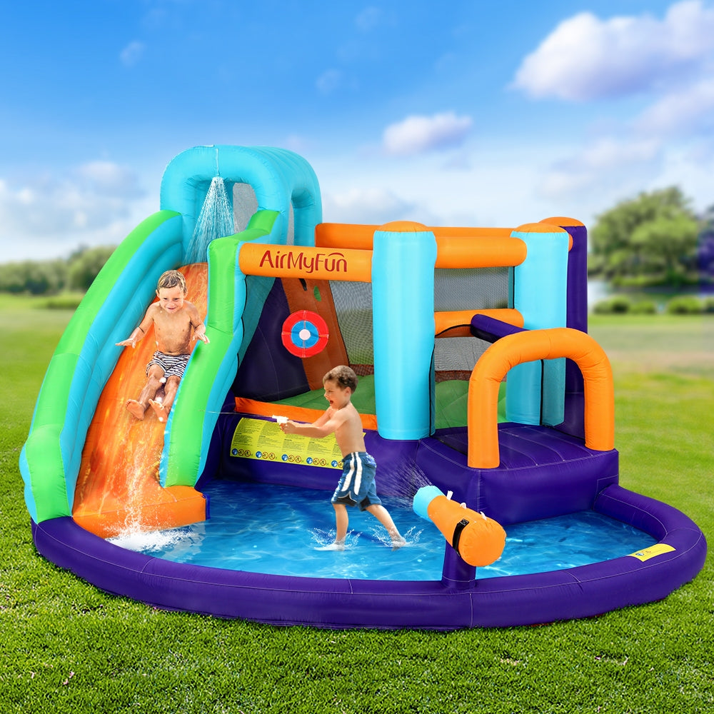 AirMyFun Inflatable Water Slide Kids Jumping Castle Trampoline Outdoor-6