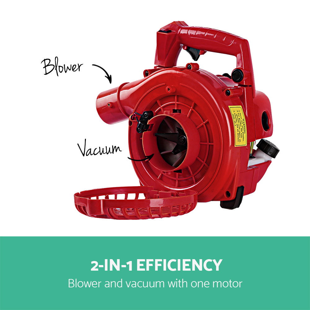 Giantz Petrol Leaf Blower Garden Vacuum Handheld Commercial Outdoor Tool 36CC-5