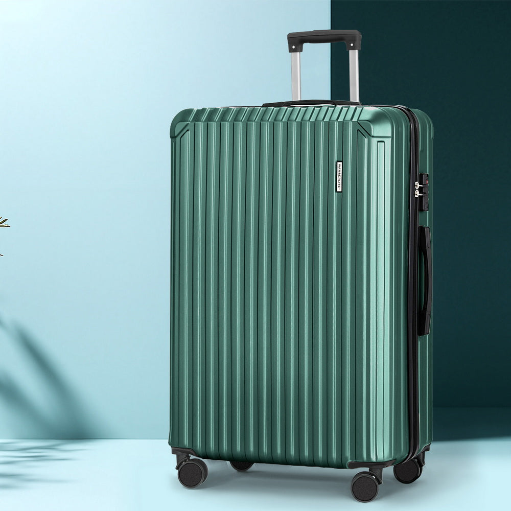 Wanderlite 28'' Luggage Travel Suitcase Set TSA Carry On Hard Case Green-6