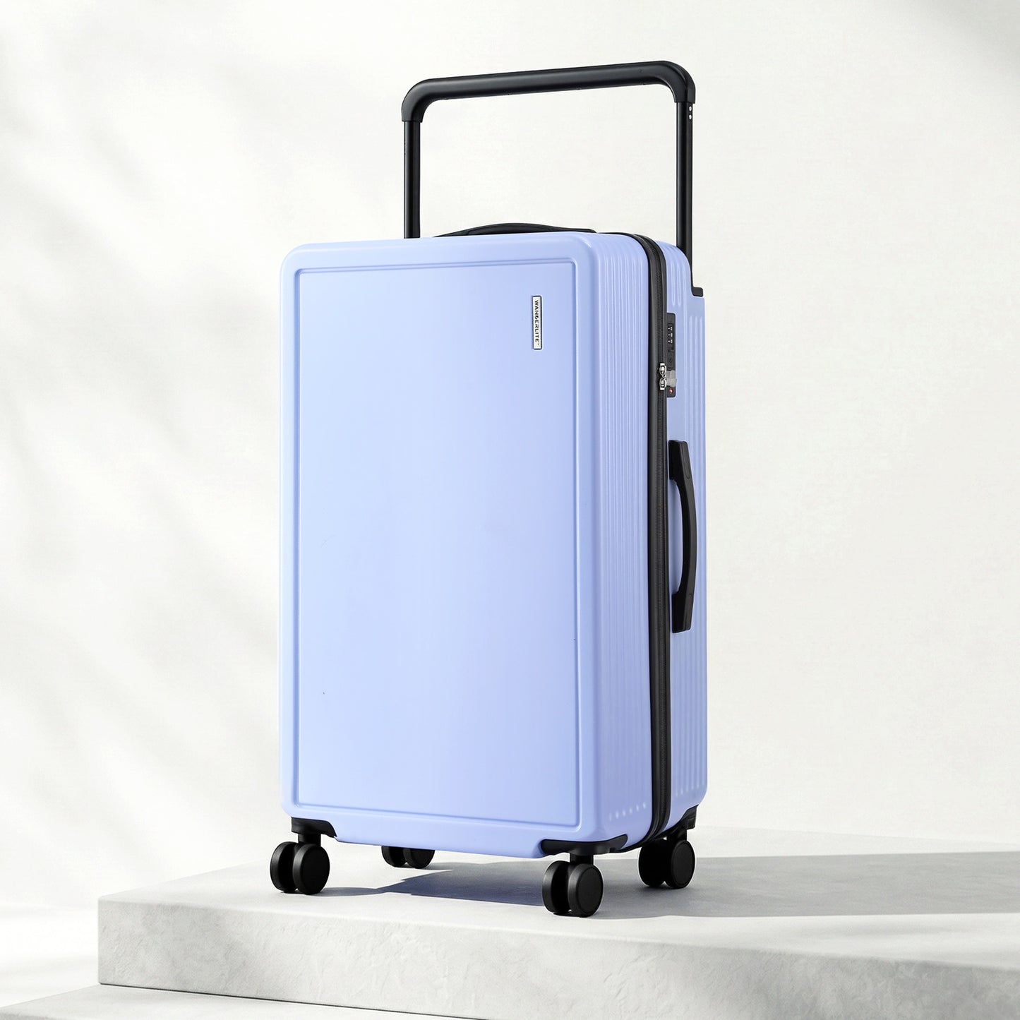 Wanderlite 28" Wide Handle Luggage Suitcase Travel TSA Lock Light Blue