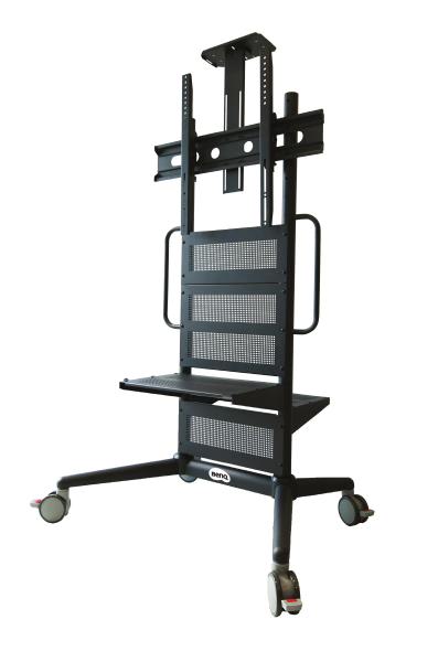 BenQ Pro AV Trolley - Fixed Height Video Conferencing, Digital Signage and IFP Trolley - Support up to 125kg - fit displays 43" - 86"-0