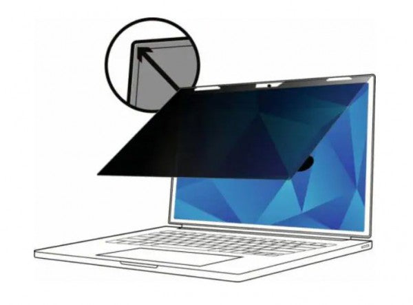 3M Privacy Filter, 16", 16:10, Macbook Pro 2019-2021, Anti-Glare, Blue Light Reduction, Touch Compatibility, COMPLY Flip Attach Set, Adhesive Strips-0