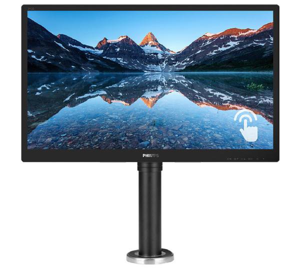 Atdec Height Adjustable Stand & Philips 242B9T 24" 16:9, FHD 1920x1080 IPS Business Touch Monitor, 60Hz,VGA, DVI, HDMI, DP, USBHub, SPEAKERS-0