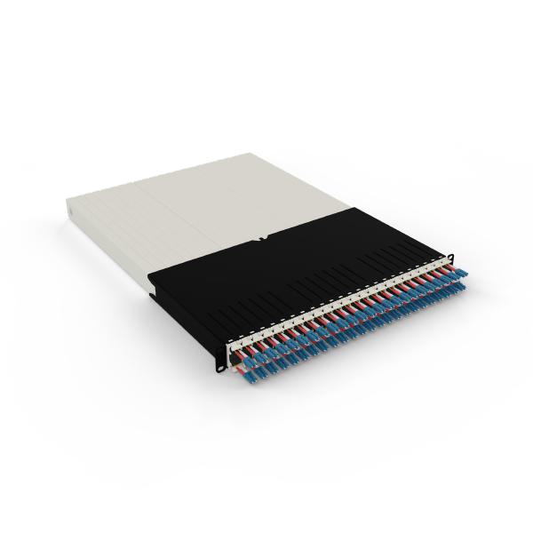 Patchbox.One 30RU OS2 LC-LC Fiber Optic Cable Management System, Includes 24x 30RU OS2 LC-LC Casettes, 3x Patchcatch Pairs & 1x Mounting Rail Pair-0