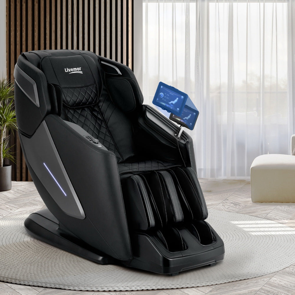 Livemor 4D Massage Chair Electric Recliner Home Massager Black-6