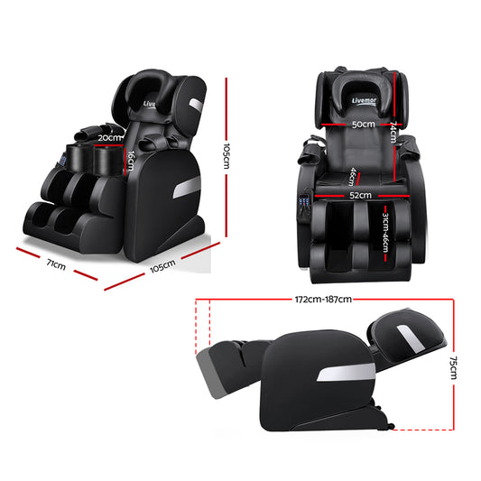 Livemor Massage Chair Electric Recliner 22 Nodes Massager Belmue-1