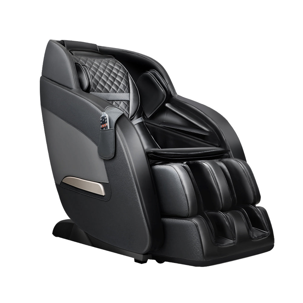 Livemor Massage Chair Electric Recliner Massager Black Decima-7