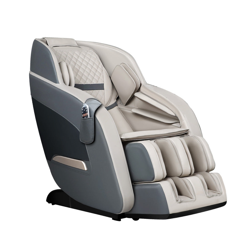 Livemor Massage Chair Electric Recliner Massager Grey Decima-7