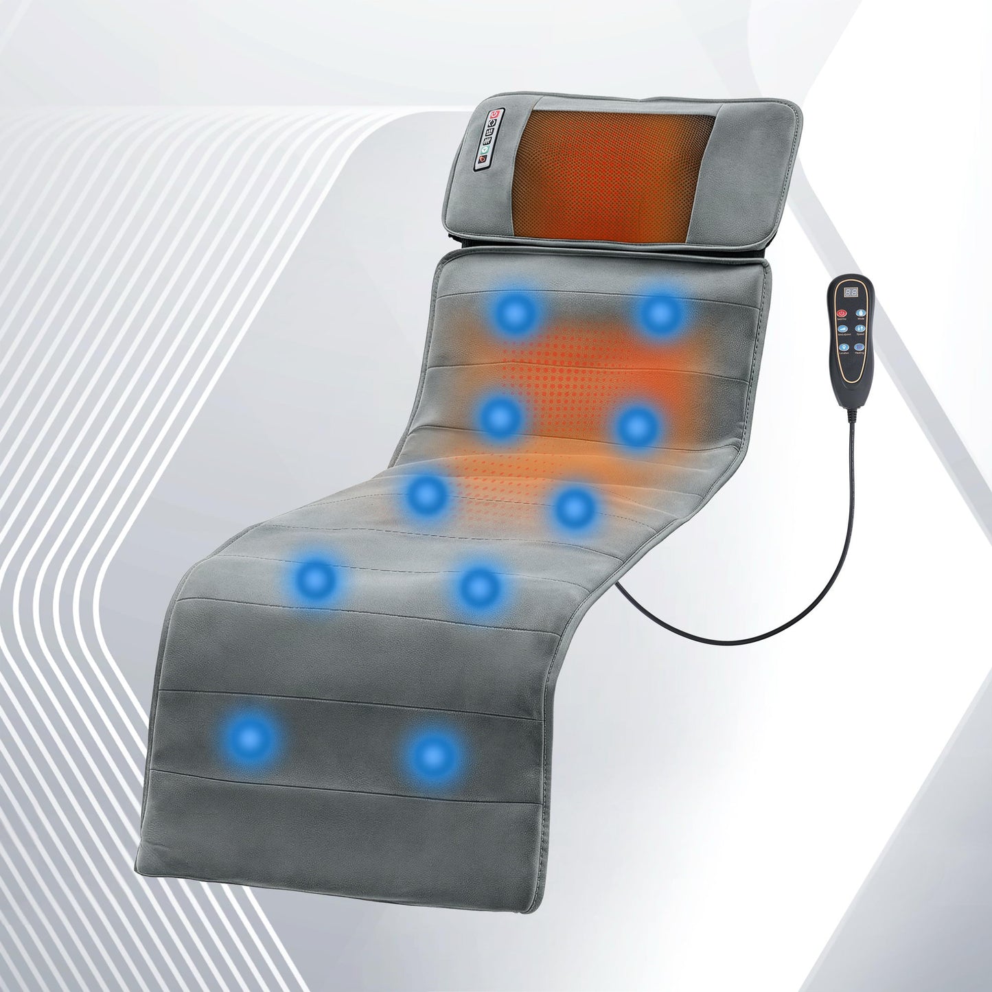 Livemor Massage Mat 10-nodes Vibration Heating Massage Cushion-8