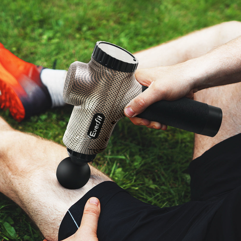 Everfit Massage Gun 6 Heads Massager Electric LCD Vibration Relief Percussion-7