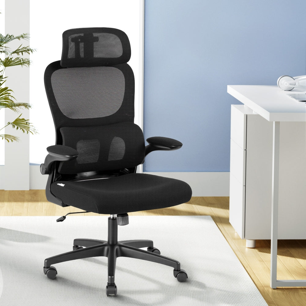Artiss Ergonomic Office Chair Mesh Chairs Black-6