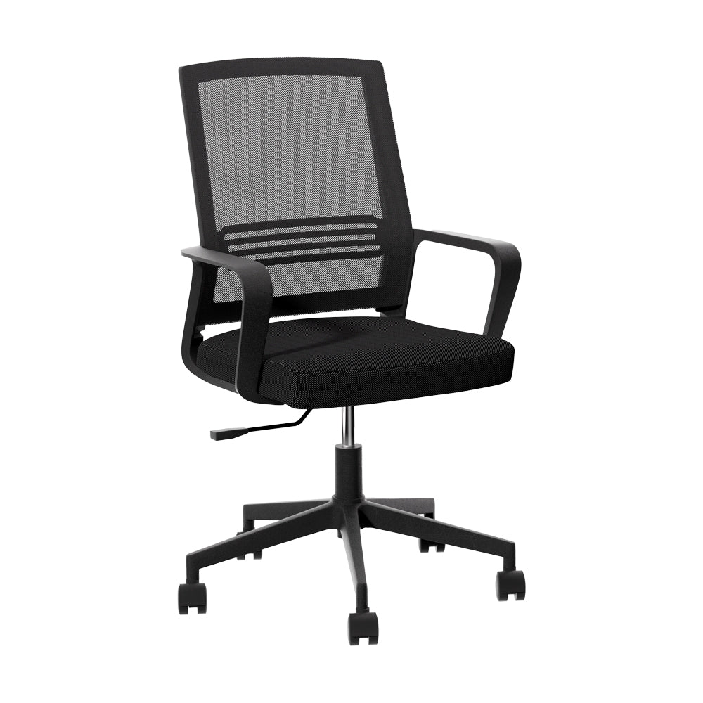 Artiss Mesh Office Chair Computer Gaming Desk Chairs Work Study Mid Back Black-6