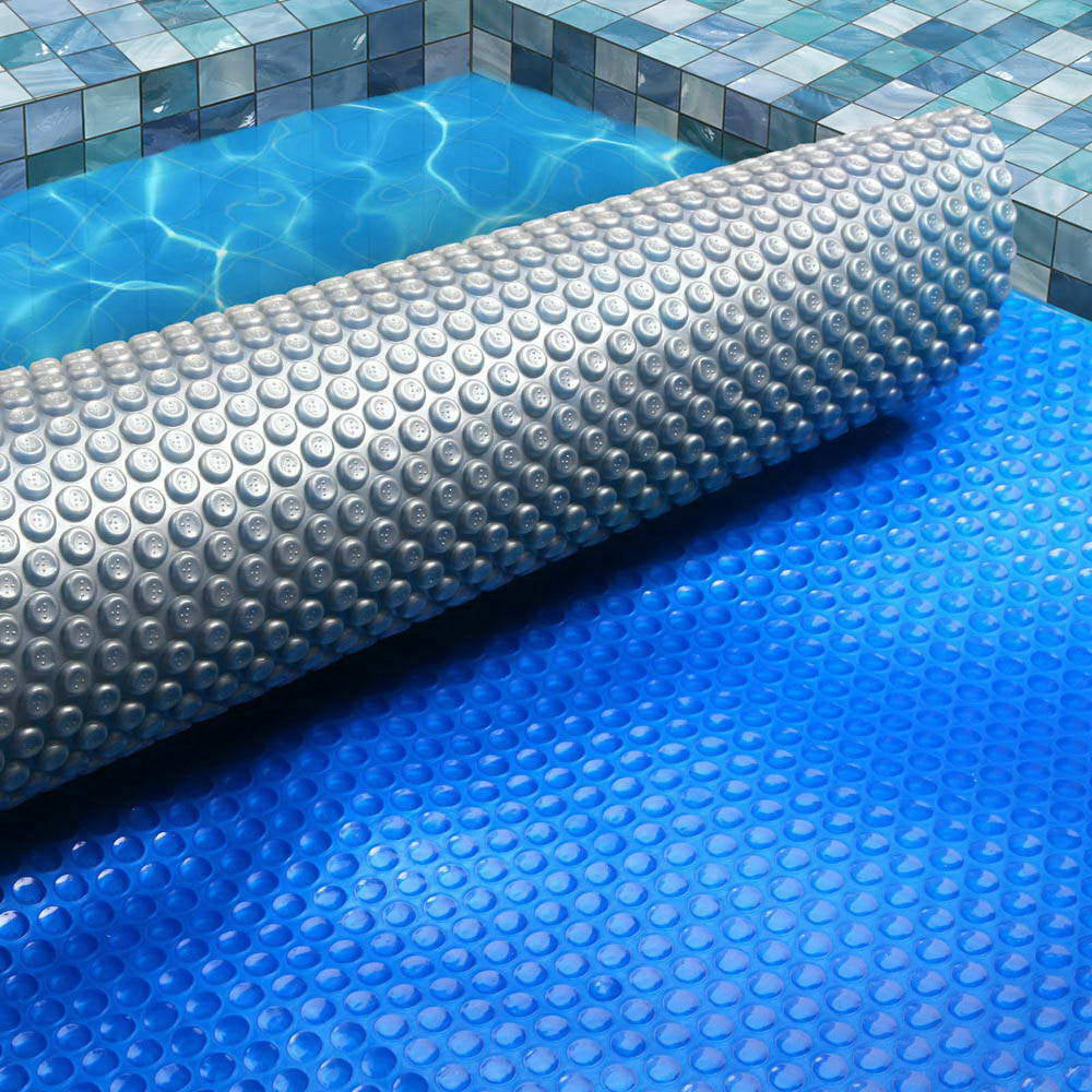 Aquabuddy Pool Cover 500 Micron 6.5x3m Swimming Pool Solar Blanket Blue Silver-6
