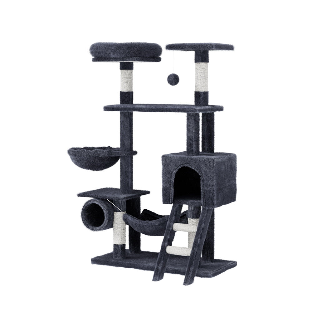 i.Pet Cat Tree 144cm Tower Scratching Post Scratcher Wood Condo Toys House Bed-6