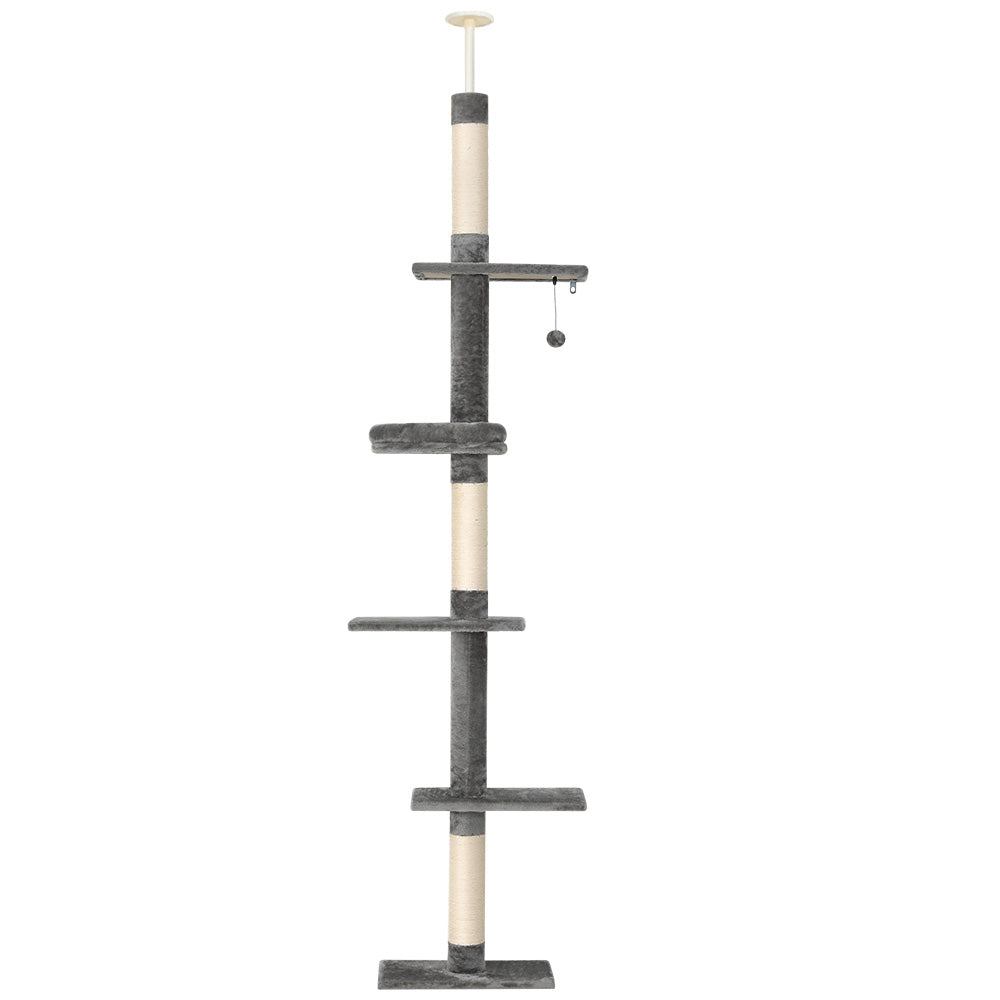 i.Pet Cat Tree 290cm Tower Scratching Post Scratcher Floor to Ceiling Cats Bed-6