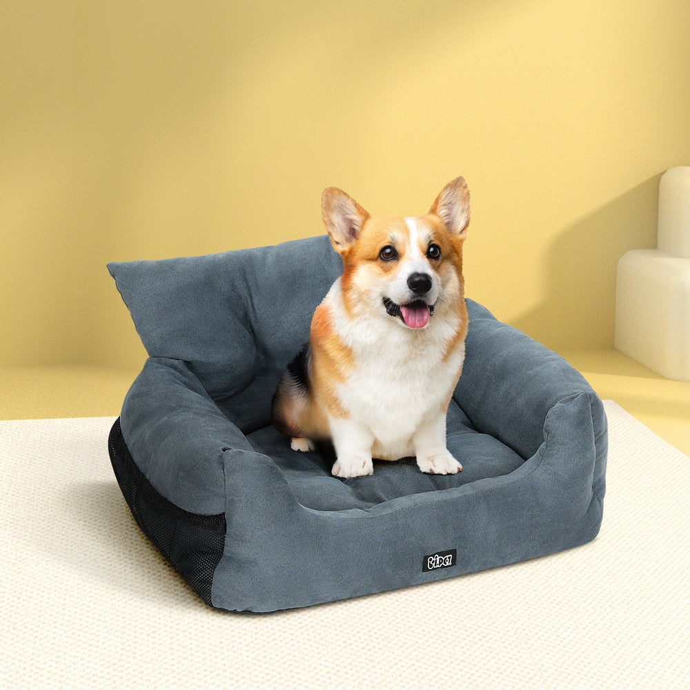 i.Pet Dog Car Seat Booster Cover Pet Bed Portable Waterproof Belt Non Slip Travel-6