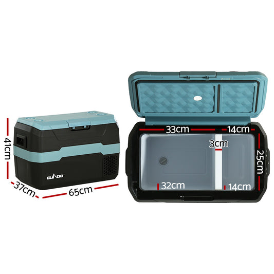 Glacio 35L Portable Fridge Freezer Fridges Cooler Camping 12V/24V/240V Caravan-1