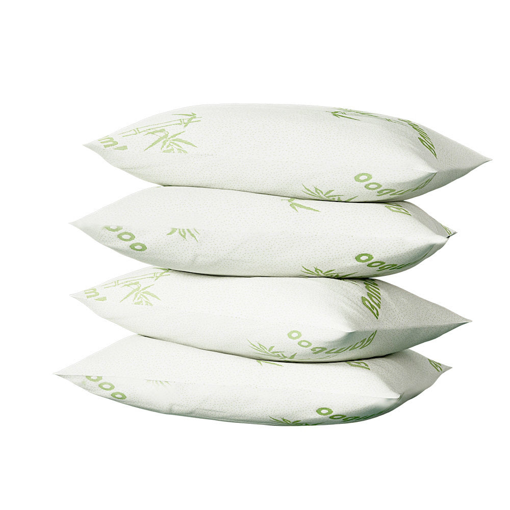Giselle Bedding 4 Pack Bamboo Pillow Family Hotel-6