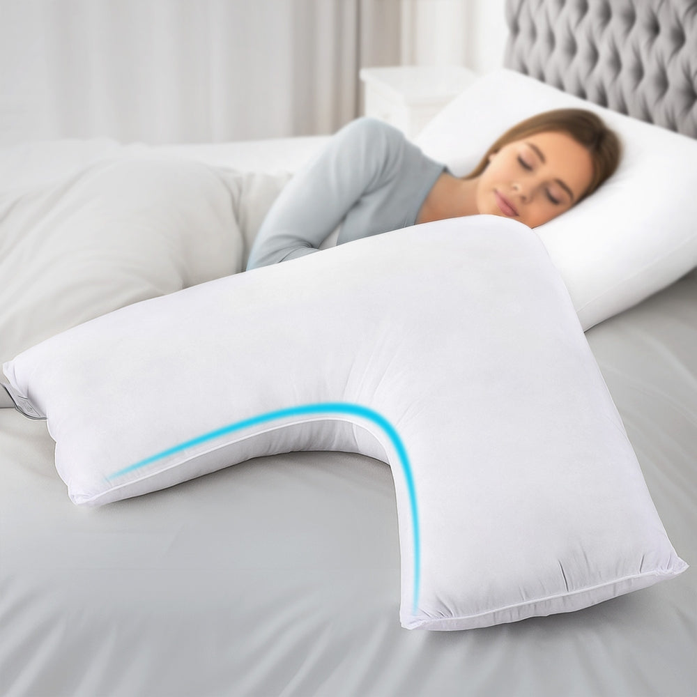 Giselle V Shape Pillow Boomerang Nursing Body Cushion-6