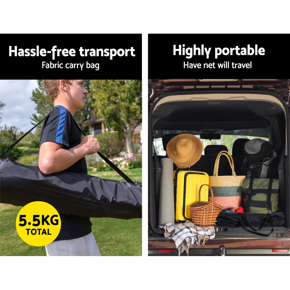 Everfit 2.1m Football Soccer Net Portable Goal Net Rebounder Sports Training-5